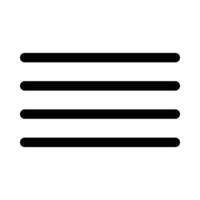 align justify vector icon on white background