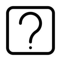 Question-square vector icon on white background