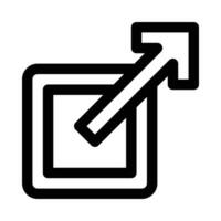Arrow up right from square vector
