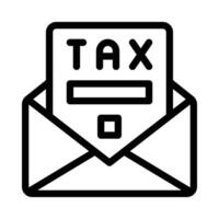 tax vector icon on a white background