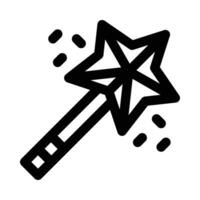 magic wand vector icon on a white background