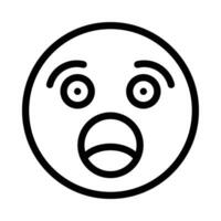 shocked vector icon on a white background