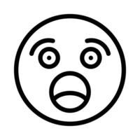 shocked vector icon on a white background