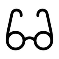 glasses vector icon on white background
