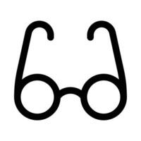 glasses vector icon on white background