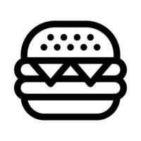 hamburger vector icon on white background