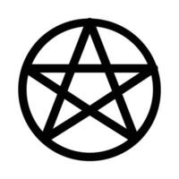 pentagram vector icon on a white background