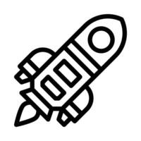 rocket vector icon on a white background