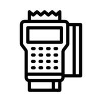 card terminal vector icon on a white background