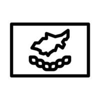 Cyprus vector icon on a white background