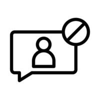 block user vector icon on a white background