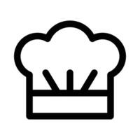 hat chef vector icon on white background