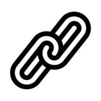 link vector icon on white background