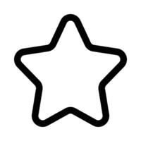 icono de vector de estrella sobre fondo blanco