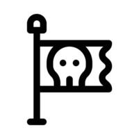 jolly roger vector icon on a white background