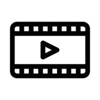 video vector icon on white background