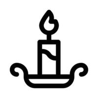 candle vector icon on a white background