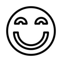 smile vector icon on a white background