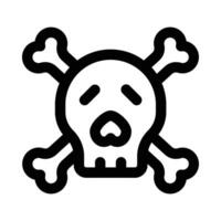 skeleton vector icon on a white background