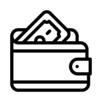 wallet vector icon on a white background