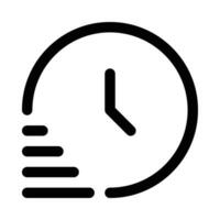 time fast vector icon on white background