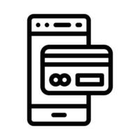 mobile card vector icon on a white background