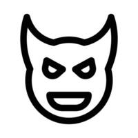 devil vector icon on a white background
