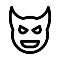 devil vector icon on a white background