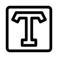 text vector icon on white background
