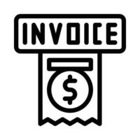 invoice vector icon on a white background