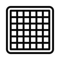 grid vector icon on white background