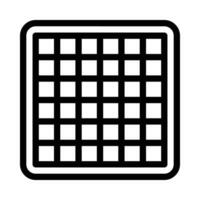 grid vector icon on white background