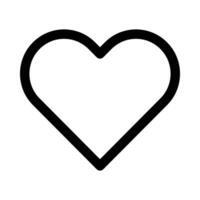 heart vector icon on white background