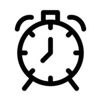 alarm clock vector icon on white background