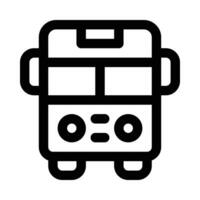 bus vector icon on white background