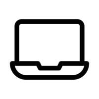 laptop vector icon on white background