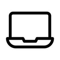 laptop vector icon on white background