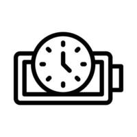 timing vector icon on white background