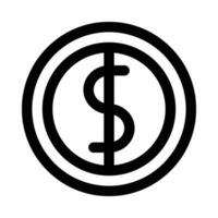 dollar vector icon on white background