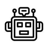 chatbot vector icon on a white background