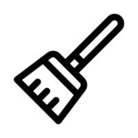 broom vector icon on white background