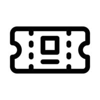ticket vector icon on white background