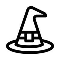 witch hat vector icon on a white background