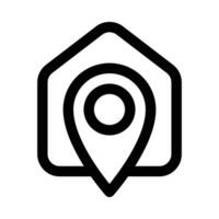 location home vector icon on white background