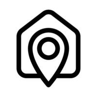 location home vector icon on white background