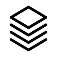 layers vector icon on white background