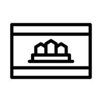 Cambodia vector icon on a white background