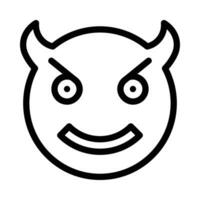devil vector icon on a white background