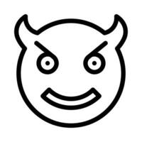 devil vector icon on a white background