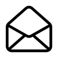 Envelope-open vector icon on white background